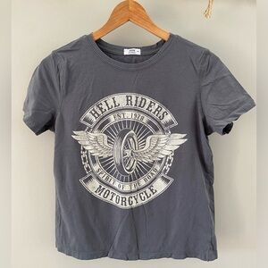 Ardene Biker Boxy Fit Cotton T-Shirt